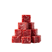 Raw Beef Cubes